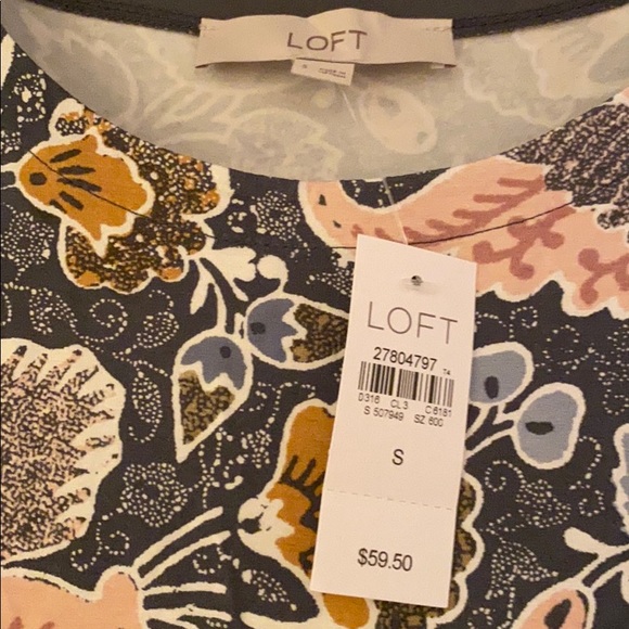 Loft Floral Swing Dress - Picture 2 of 2